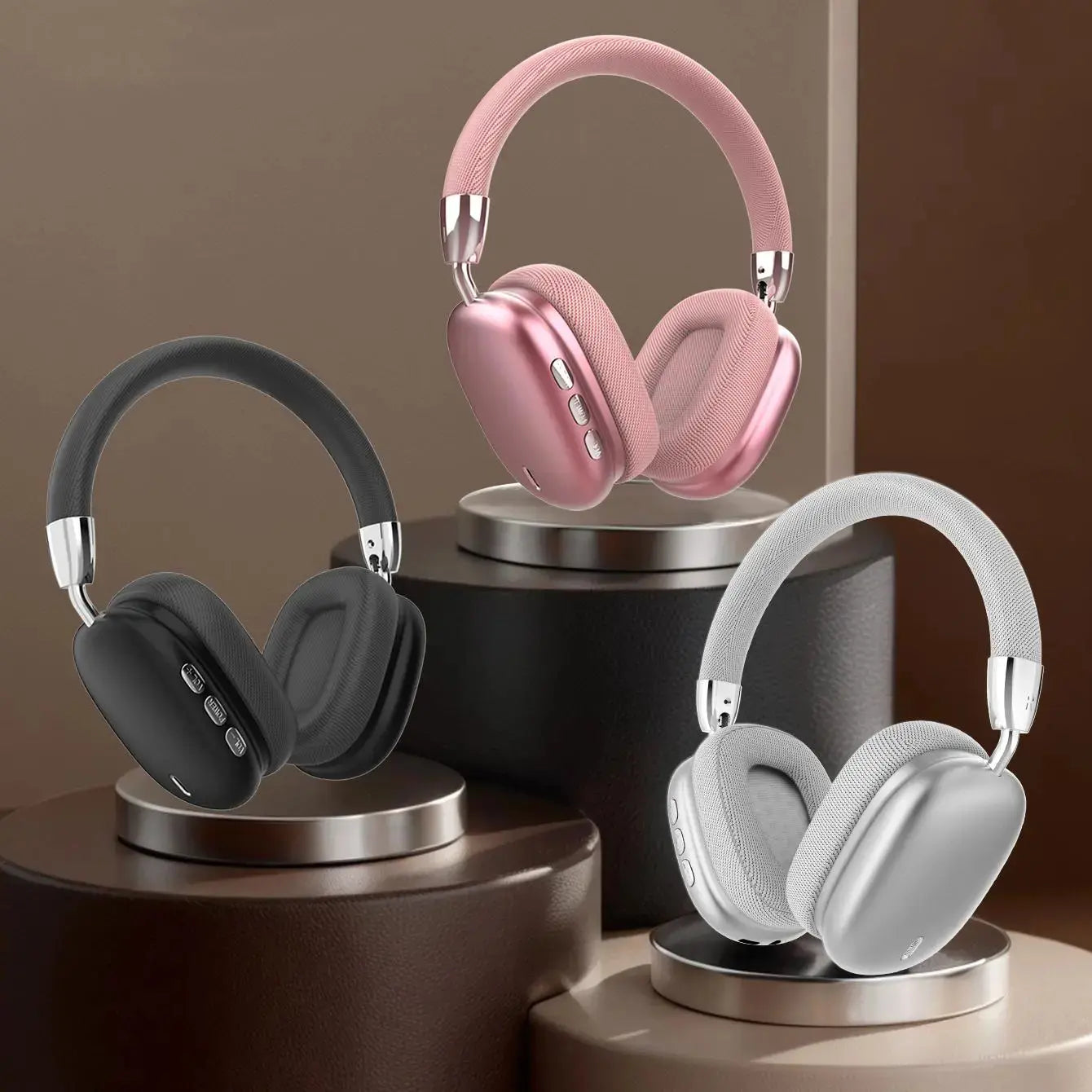 Kleoa Ulop Wireless over Ear Headphones - Noise Cancelling with Microphone, Pink Earpads, HD Stereo Earphones for Gaming, Audios, Gaming Stuff Ideal for Daily Use, 2026 Mother'S Day Gift, Spring Glowup Summer Vibes,Summervibes