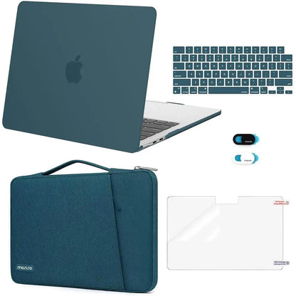 MOSISO Compatible with Macbook Air 13 Inch Case 2026 2025 2024 2023 2022 M4 A3240 M3 A3113 M2 A2681, Plastic Hard Shell&360 Protective Bevel Bag&Keyboard Cover&Webcam Cover&Screen Film