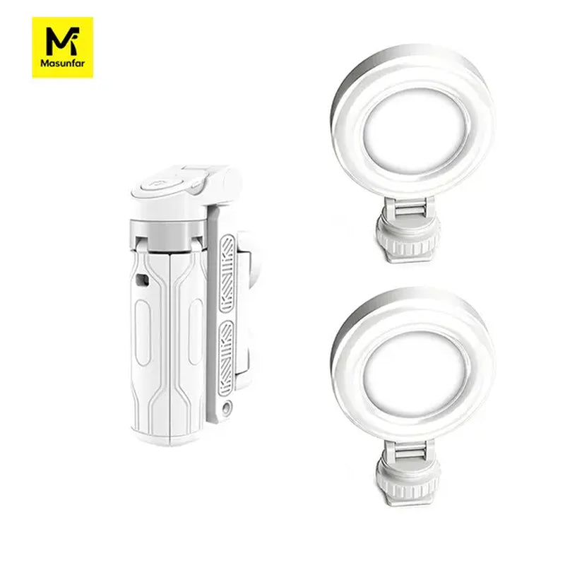 2026New 4-In-1 Mini Adjustable Tripod with 360 Rotation. It Features Wireless Bluetooth Shutter Control and a Clip-On Phone Holder. Suitable for Selfie , Video Grabar . Compatible with Most Smartphones , with a Maximum Extension of 15.7In Tiktokshopspring
